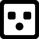 Emoji Surprised Square Round 423 SVG Icon